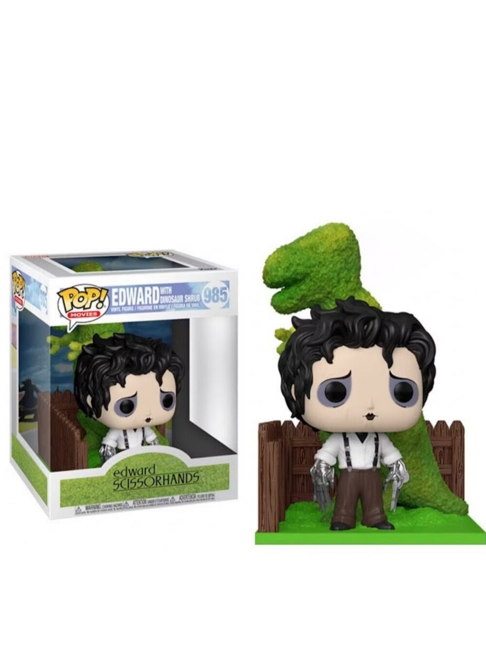 Funko Pop! Deluxe Edward Scissorhands With Dinosaur Shrub Vinil Figures #985